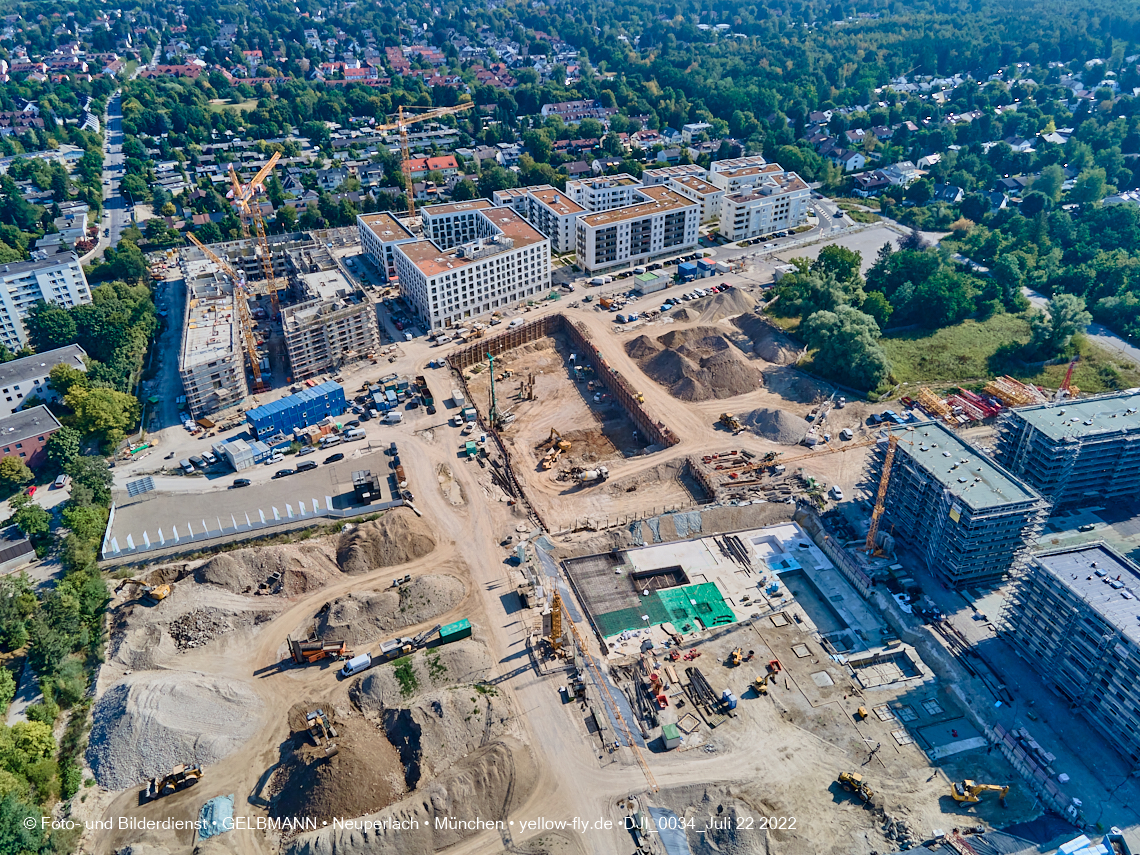 22.07.2022 - Baustelle Alexisqaurtier und Pandion Verde in Neuperlach